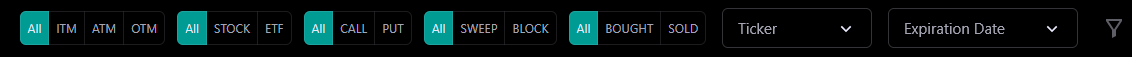 Flow Filter Controls